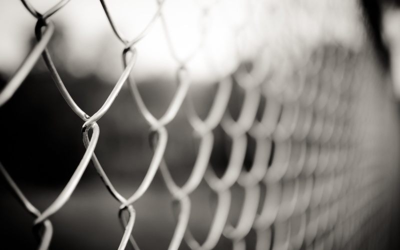 link, fences, x, monochrome, art, chain, fence, 2K, hd