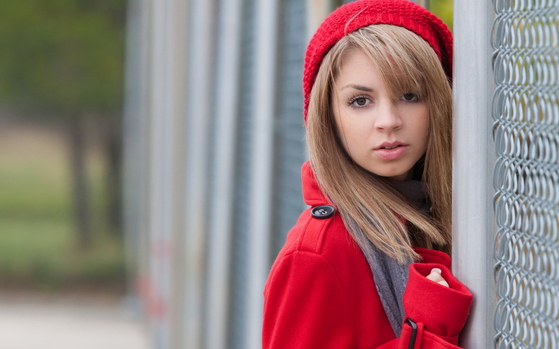women, young women, hat, headshot, hairstyle, beautiful people, clothing, red, portrait, warm clothing, models, young adult, scarf, 1080P, parker, adult