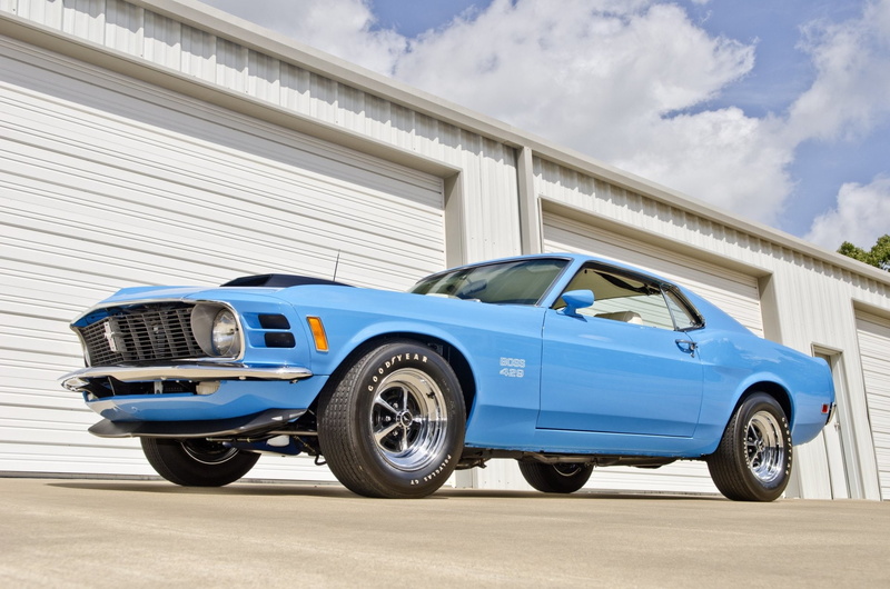 Fastback, Blue Car, 1080P, Ford, Car, Muscle Car, Ford Mustang Boss 429