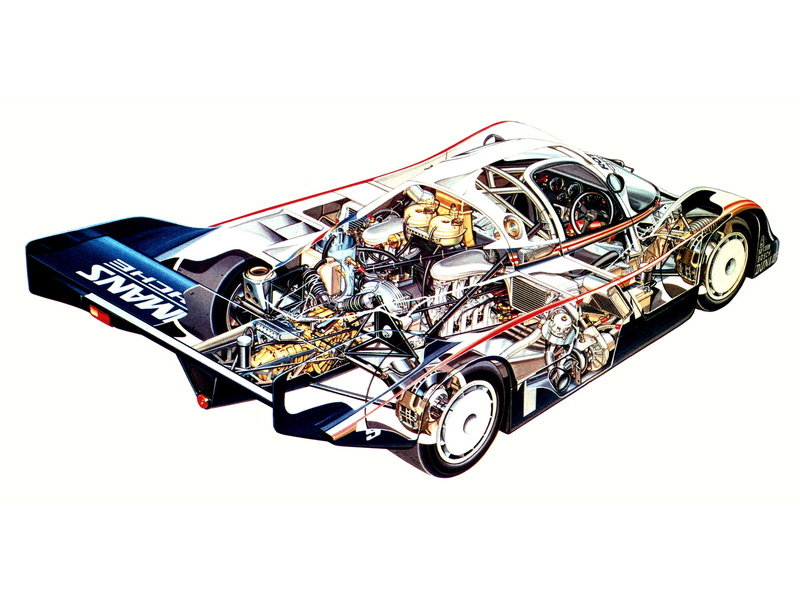 1080P, coupe, engine, 1982, cutaway, racing, porsche, race, interior, 956