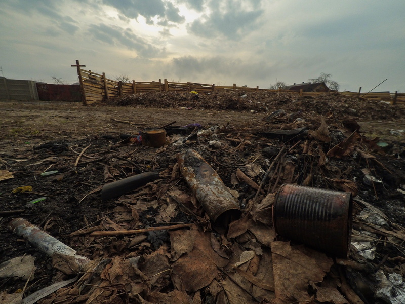 garbage, terrible fall, 4K, old, rusty, deterioration, sheet, decline, land, ruined, sky, day, field, flora, messy, run-down, spring, built structure