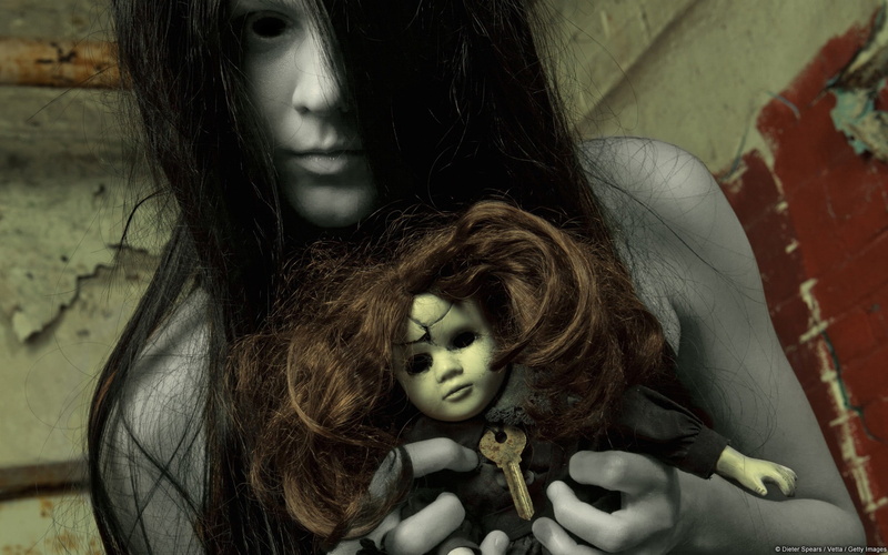 front view, young adult, women, one person, childhood, child, doll, girls, beautiful woman, 1080P, hairstyle, depression - sadness, terrible, headshot