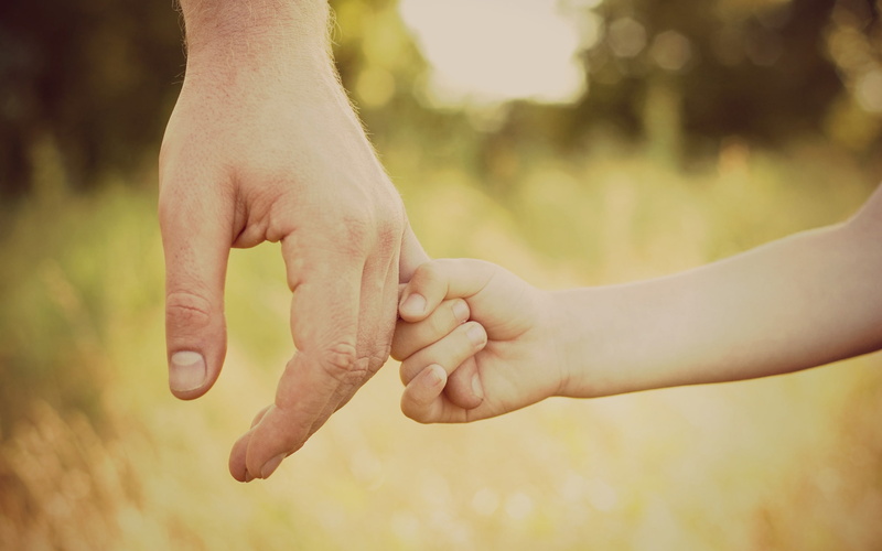 grass, two people, people, baby, human limb, human hand, Child, focus on foreground, finger, bokeh, close-up, protection, daughter, care, togetherness