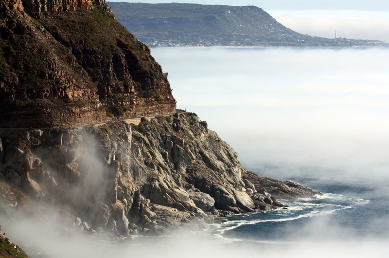 body, capetown, atlantic Ocean, daytime, water, body of water, uncool, seascape, outside, cloud, 4K, beside, road, brown, south  atlantic, rock, table mountain
