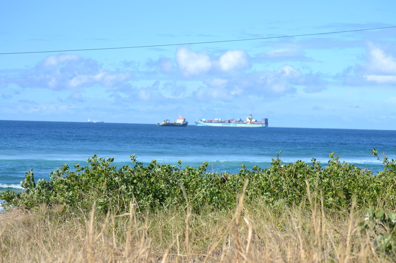 horizon, south africa, sky, transportation, sea, grass, no people, tranquil scene, nature, durban, atlantic, water, ocean, land, mode of transportation