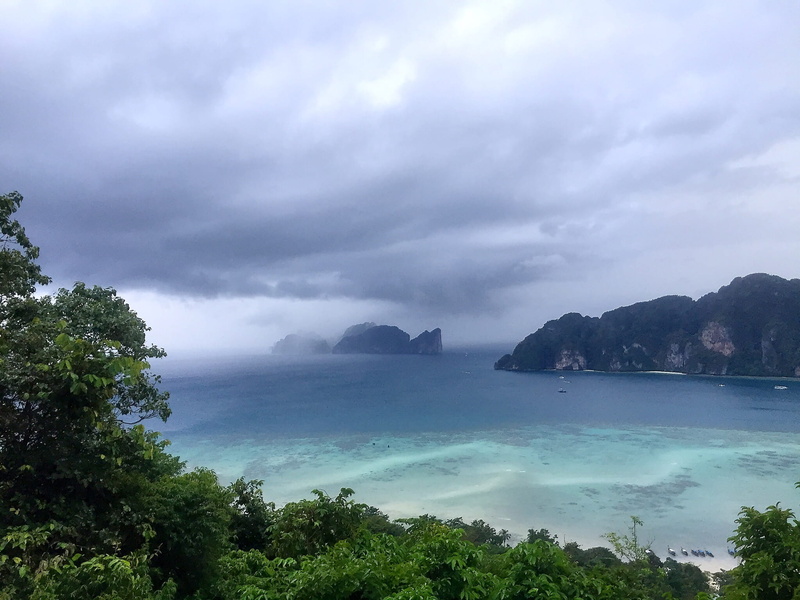 tranquil scene, tranquility, day, nature, idyllic, ocean view, plant, beauty in nature, thailand, carribean, land, cloud - sky, sea, ocean, tree, tropical
