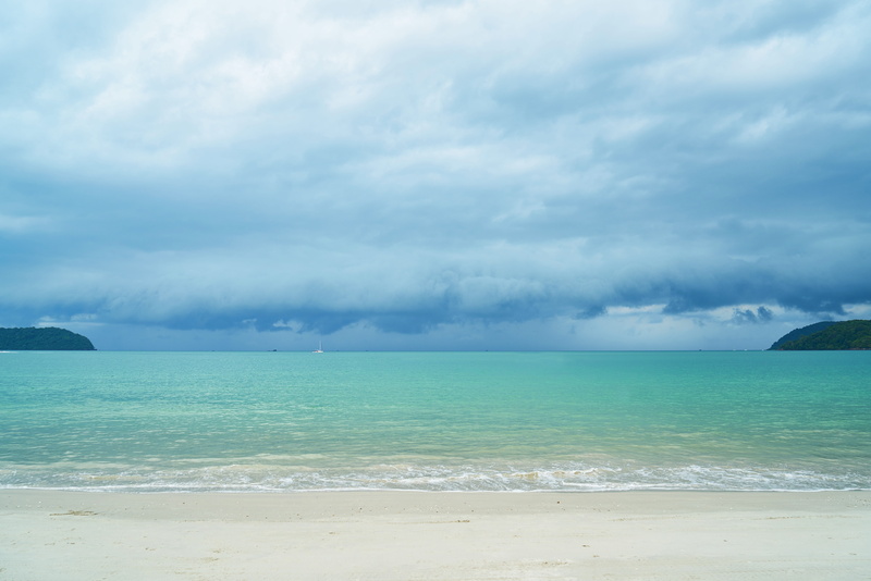 peace, malaysia, calm, outdoors, coastal, sunrise, cambodia, holiday, body, landscape, ada, blue, asian, no people, sand, environmental, tourist, sea, clouds