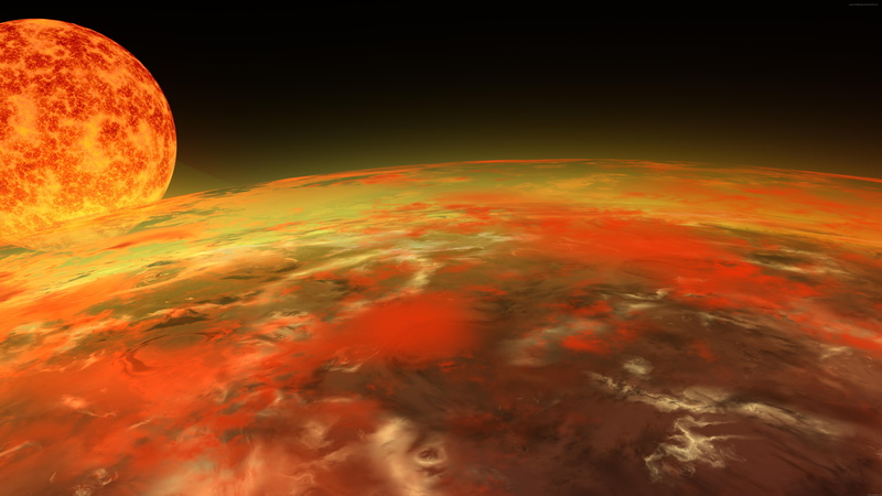 sun, space, brown, photo, red, graphic, d, fire, 3d, 8K, outer, earth