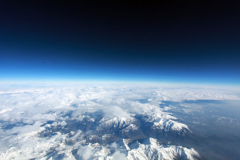 extreme terrain, clouds, meteorology, space, nature, blue, cloud - sky, outdoors, high up, landscape, no people, mountain, view, Earth, environment, horizon