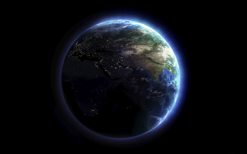 Near East, India, From Space, Earth, 1080P