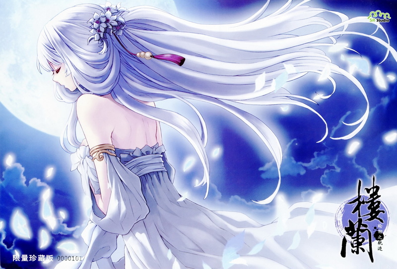 1080P, cloud - sky, Wind, purple, Dress, Girl, glowing, luminosity, decoration, silver colored, white color, shiny, pattern, swirl, illuminated, motion