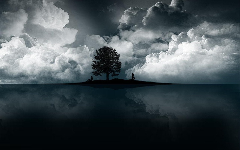 green, landscape, sea, dramatic Sky, thunderstorm, storm, silhouette, overcast, storm Cloud, leafed, Nature, no People, weather, fog, light - Natural Phenomenon
