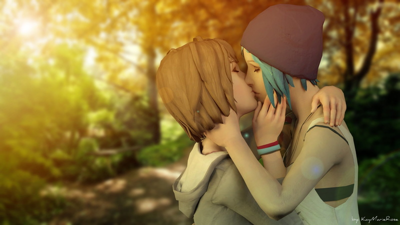 Life Is Strange, kissing, 1080P, Chloe Price, Max Caulfield