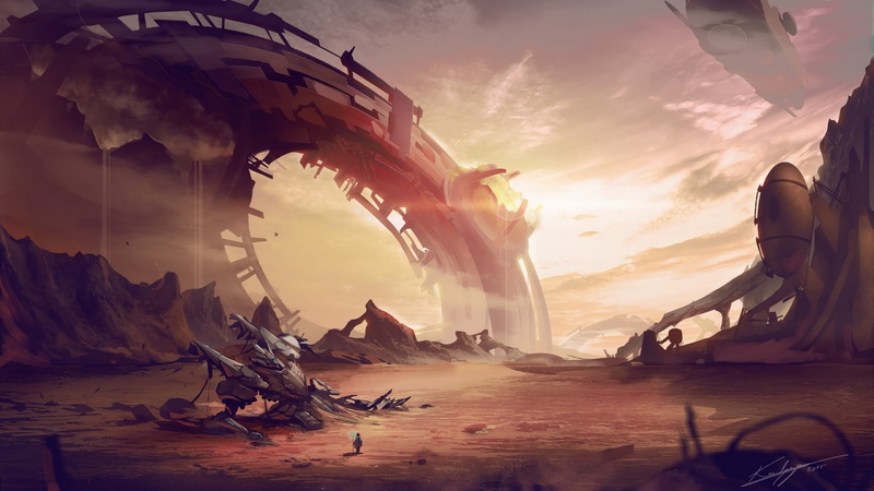 landscape, 1080P, space, futuristic, aliens, fantasy art, artwork