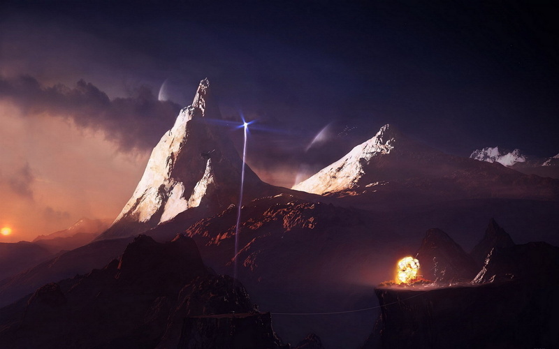 mountains, hd, landscape, alien, 1080P, fantasy