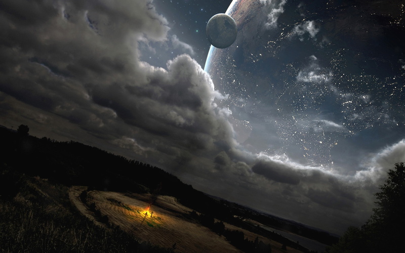 fiction, 2K, space, art, planets, x, stars, science, Landscapes, hd