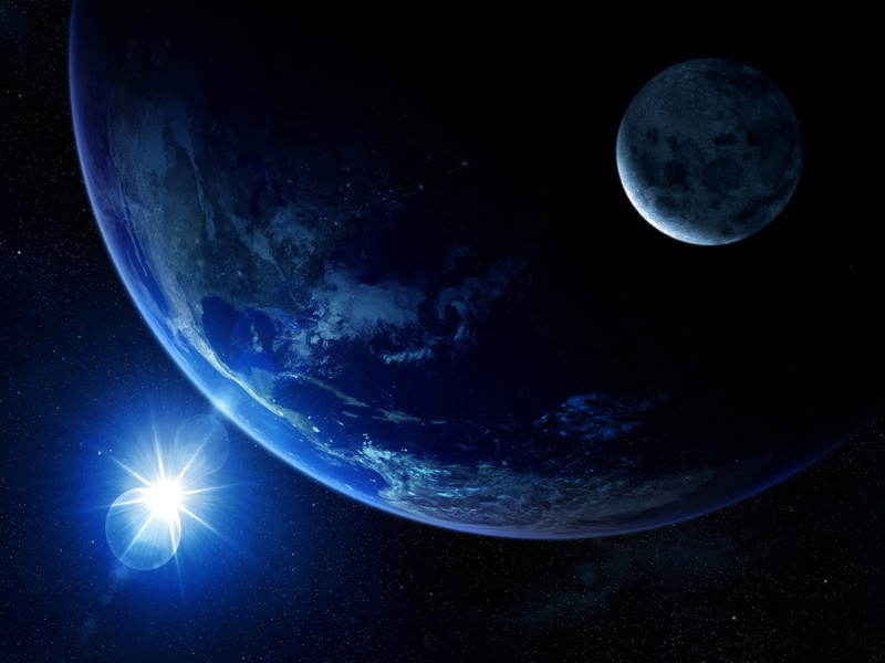 galaxies, 720P, outer space, art, Light, stars, bright, planets, hd, outer, space