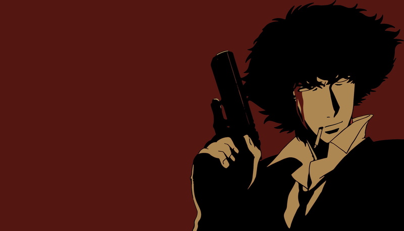 standing, silhouette, copy space, leisure activity, Spike Spiegel, headshot, indoors, arts culture and entertainment, men, music, holding, performance
