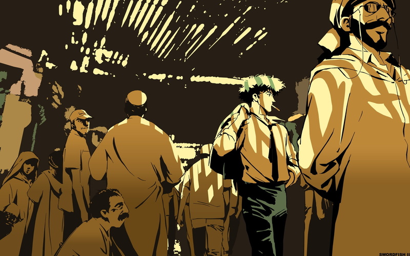 1080P, creativity, arts culture and entertainment, men, illuminated, three quarter length, Spike Spiegel, art and craft, architecture, real people, occupation
