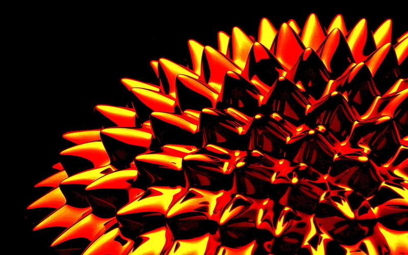 1920x1200, edge, round, accessory, glossy, spiky, edges, abstract, 1080P, red, gloss