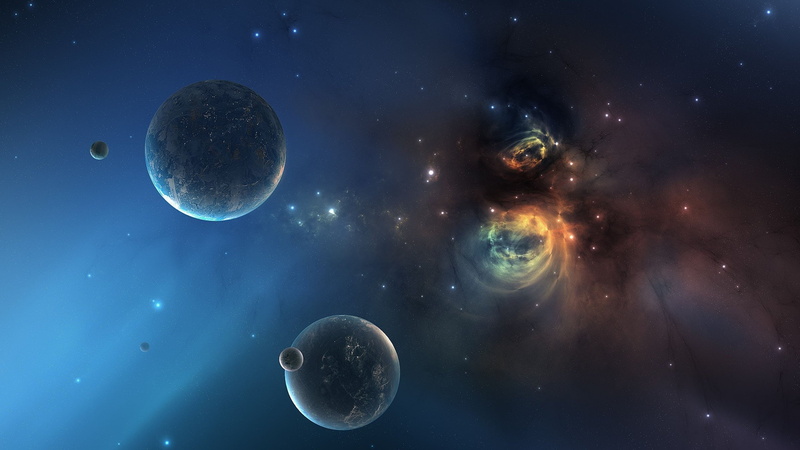 stars, star, galaxy, 2K, planets, univers, planet, space