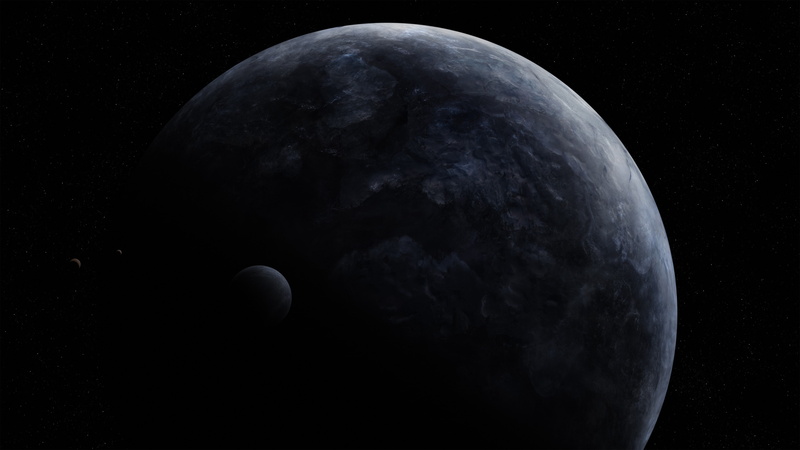 4K, Planet, stars, photo, close, moon, Exoplanet, space