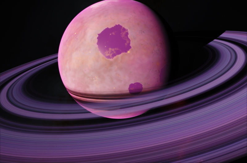 space, still life, studio shot, fragility, creativity, close-up, cross section, 5K, purple, striped, vulnerability, star, rings, pattern, black background