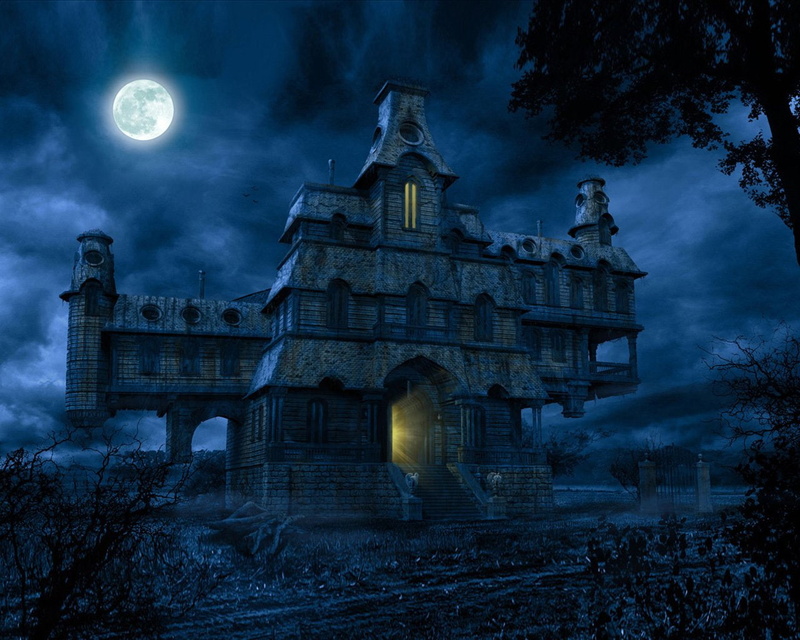 Movie, Halloween, Haunted, Dark House, 720P