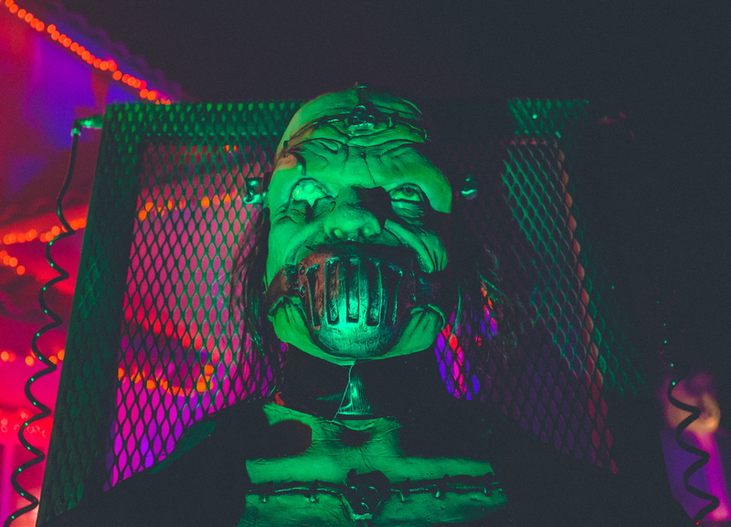 mask, halloween, happiness, indoors, monster, young women, night, illuminated, 4K, young men, mechanized, emotion, nightlife, adult, portrait, metal, dark