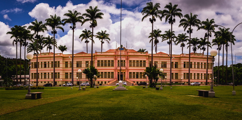 facade, summer, building exterior, green, 5K, street, exploration, built structure, architecture, outdoors, trees, travel destinations, color, palm tree