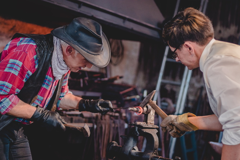 man, cooperation, mature men, hat, hammer, mode of transportation, craftsmen, love, rings, occupation, young men, handmade, groom, males, human, mechanic