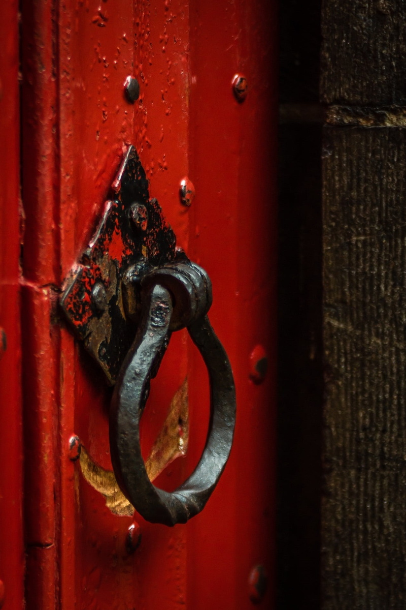 input, corrosion, old, wear, day, knocker, red, architecture, knob, door Knocker, lock, 1080P, doorknob, backgrounds, no people, metal, wood, doorknocker