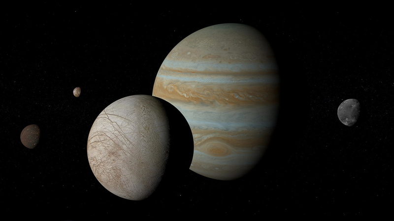 Europe, satellites, Ganymede, 1080P, Callisto, Jupiter, planet