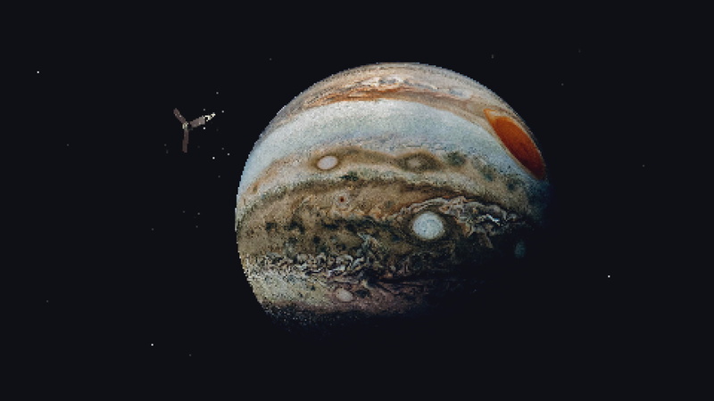 Artistic, Pixel Art, Jupiter, 1080P