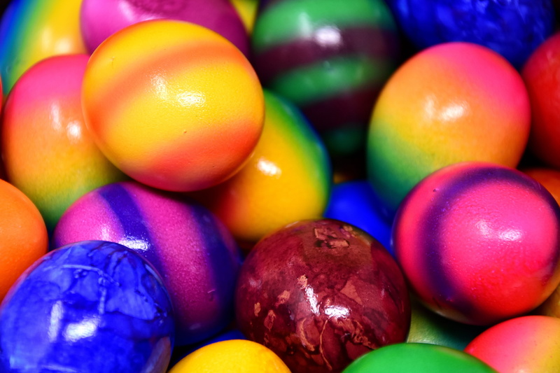 no people, easter egg, temptation, freshness, food and drink, easter, colorful eggs, color, boiled eggs, large group of objects, happy easter, high angle view
