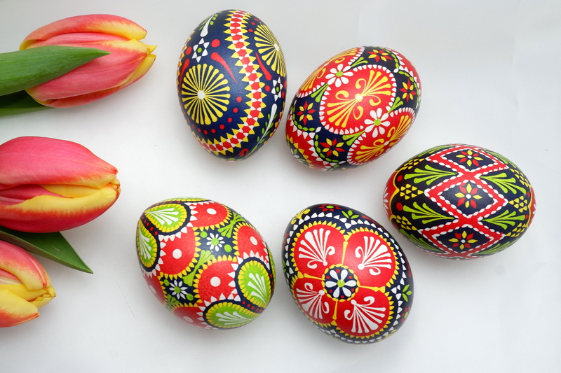 pattern, no people, food and drink, sweet food, red easter eggs, high angle view, trend, sorbian easter eggs, painted easter eggs, colorful easter eggs