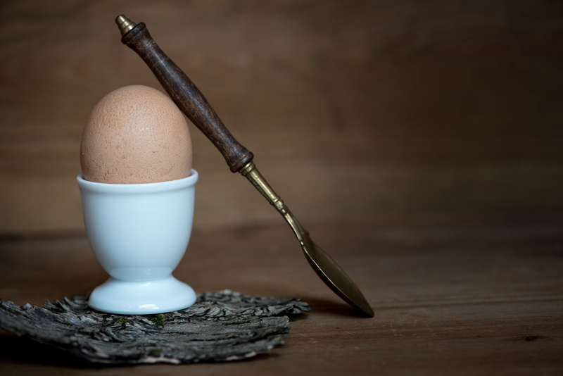 food-photography, wellbeing, boiled egg, indoors, meal, eating utensil, still life, food and drink, spoon, protein, table, eggcup, breakfast, brown egg