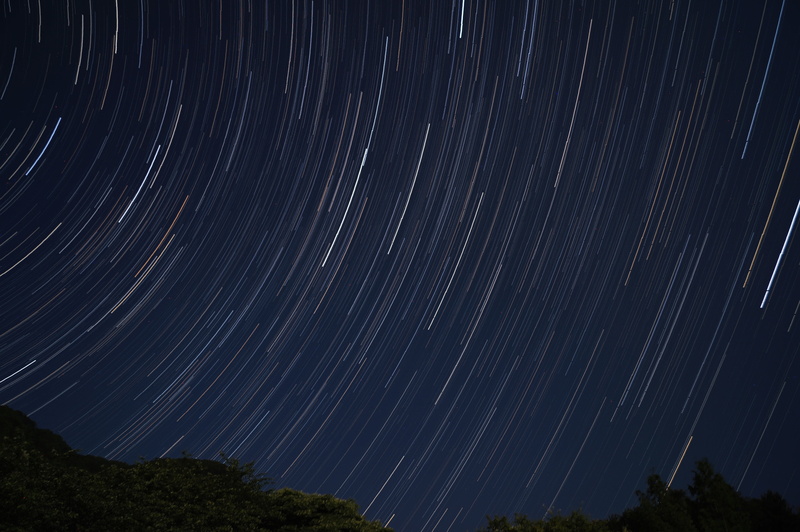 tranquility, star - space, motion, night view, blurred motion, sky, milkway, astronomy, the night sky, star field, 4K, no people, beauty in nature, stars trajectory