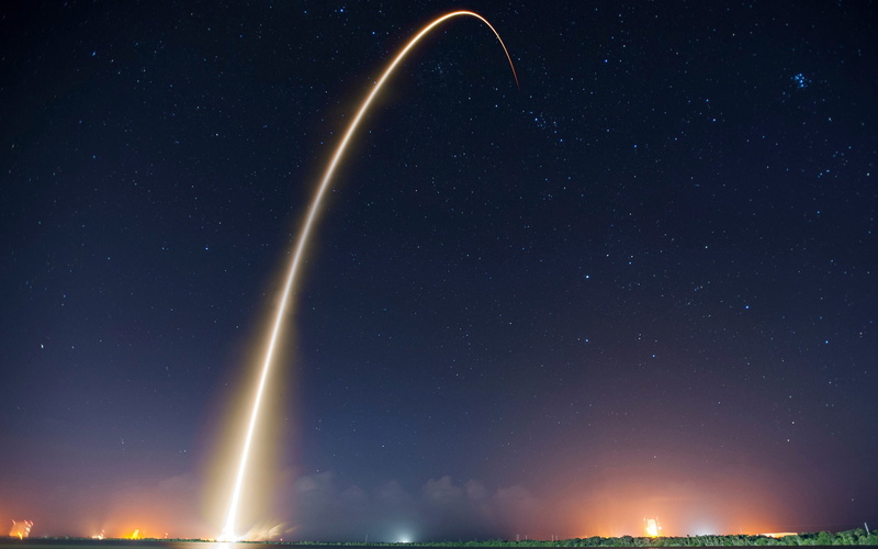 nature, 2K, tranquility, tranquil scene, infinity, glowing, missile, scenics - nature, star field, night, no people, beauty in nature, outdoors, sky, trajectory