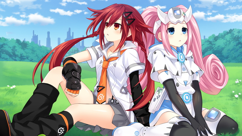 multi colored, lifestyles, people, sunlight, anime, mode of transportation, men, representation, anime girls, sport, Superdimension Neptune, Tsunako, adventure