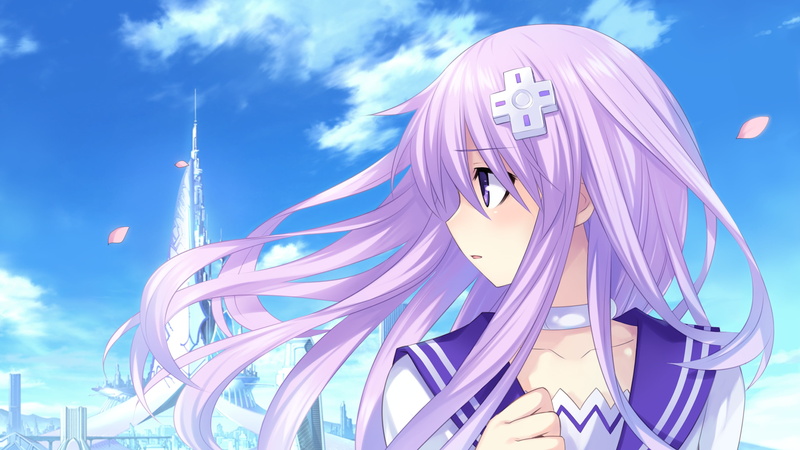 real people, 2K, sunlight, nature, one person, three quarter length, Nepgear (Hyperdimension Neptunia), sky, architecture, digital composite, building exterior