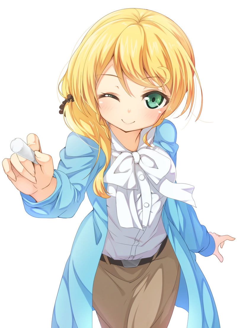 beauty, people, emotion, green eyes, females, long hair, blond hair, beautiful people, New Horizon, anime girls, Ellen Baker, cartoon, human face, happiness