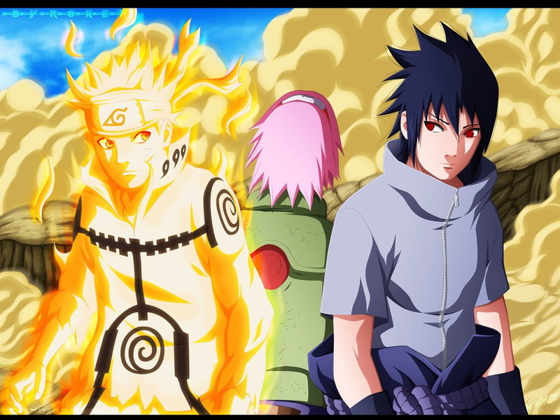the last, shippuden, 480P, team 7, nine tails, naruto