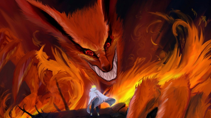 1080P, naruto, minato, Kyuubi, hd, namikaze, Naruto: Shippuden, x, yondaime, art, anime, shippuden