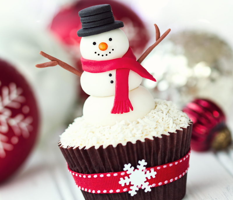 food, snowmen, holidays, 2K, christmas, cake