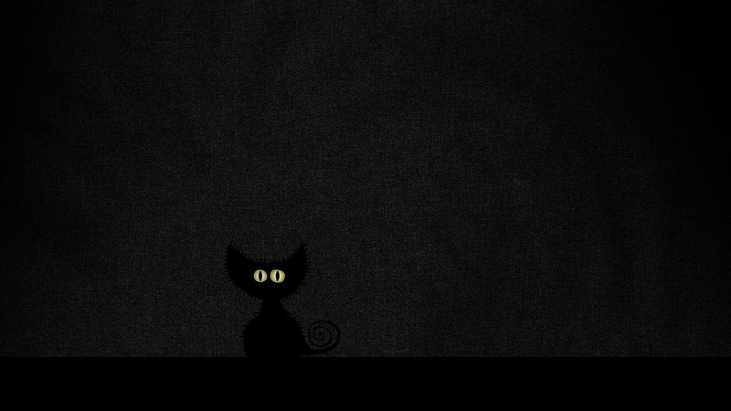 black cats, Vladstudio, 1080P, big cats, minimalism, cat