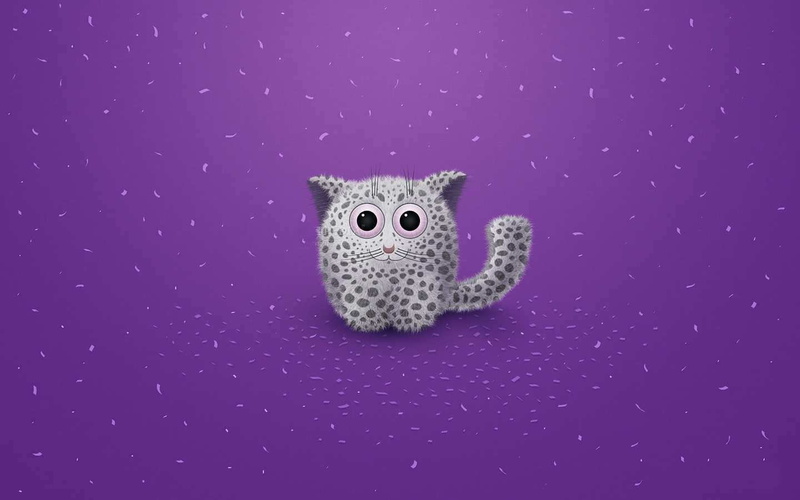 vladstudio, 720P, snow, leopard, artistic