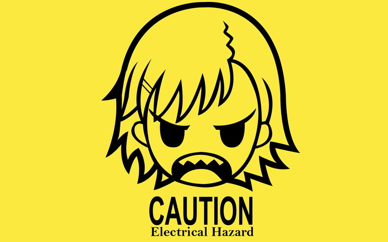 text, indoors, human body part, To Aru Kagaku no Railgun, yellow background, message, communication, shape, anime, representation, portrait, cut out, Misaka Mikoto