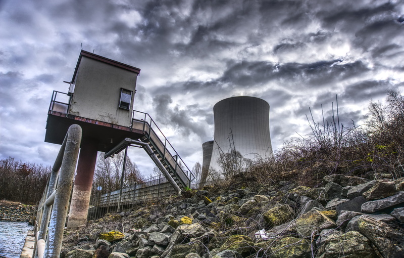 pollution, cloud - sky, rock - object, rhine, field, day, hdr, power supply, climate protection, contrast, rock, garbage, high dynamic range, abandoned
