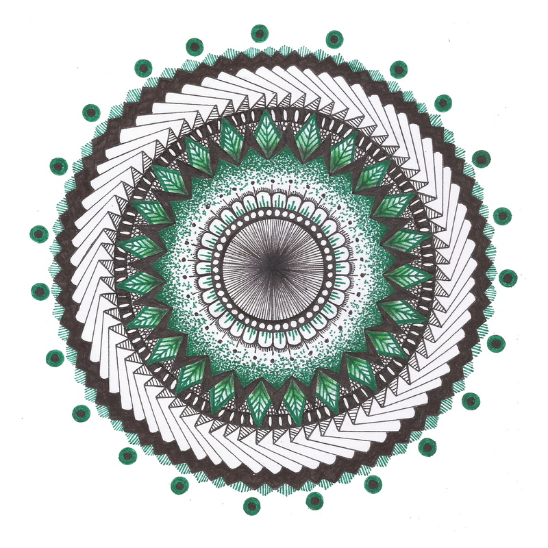 mandalas, ink, 1080P